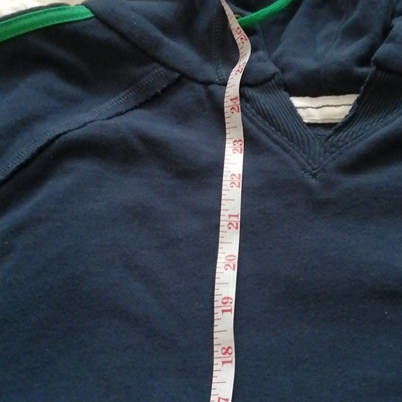 New Men hoodie 100% cotton navy blue - Picture 4 of 6